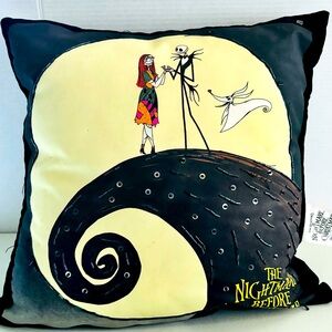 Disney Nightmare Before Christmas Pillow, Sally, Jack, Zero